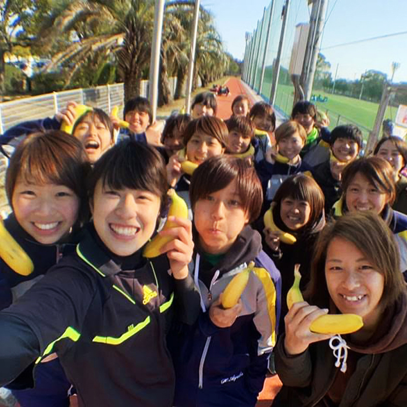 栄養補給はバナナが一番！「女子サッカー部」