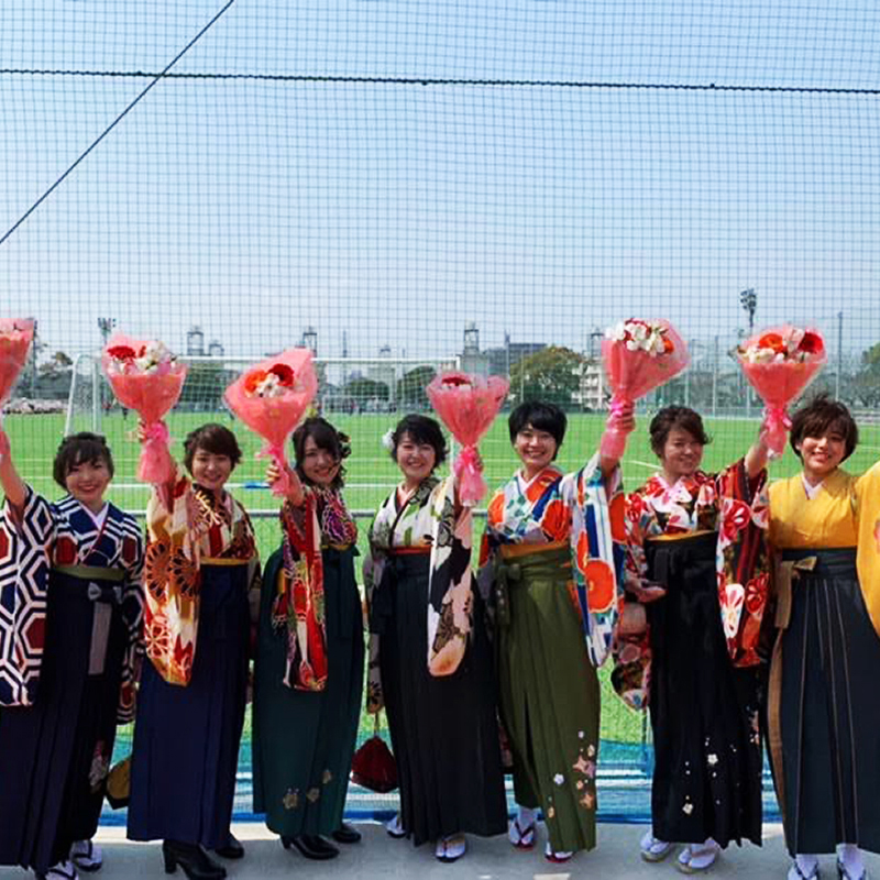 卒業おめでとう！思い出の総グラ。「女子サッカー部」